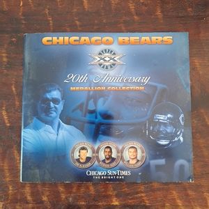 Chicago Bears 20th anniversary medallion set